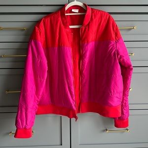 Summersalt - The Reversable Packable Puffer - 1X - Lava & Hibiscus